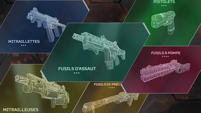 Les catégories d'armes dans Apex Legends