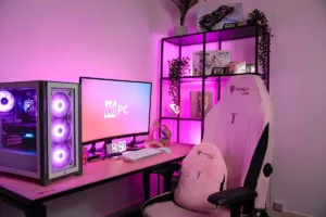 Setup rose gaming room